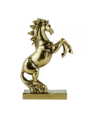 Cavalo Dourado 12.5cm - Resina Animais