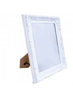 Espelho Moldurado Branco 28x23cm
