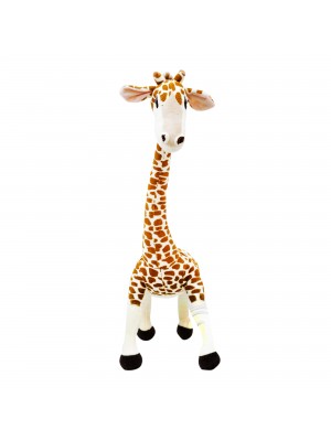 Girafa De Pé Com Pescoço Dobrável 72cm - Pelúcia