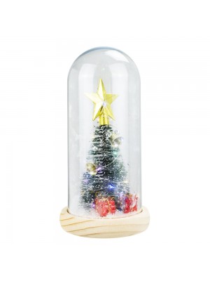 Luminária Cilíndrica Árvore Natal Verde 22cm