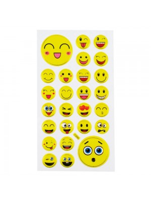Cartela Adesivos Emojis Modelo D