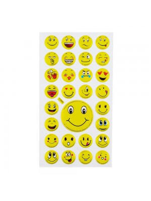 Cartela Adesivos Emojis Modelo F