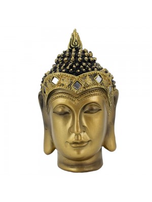 Busto Buda Dourado 15cm